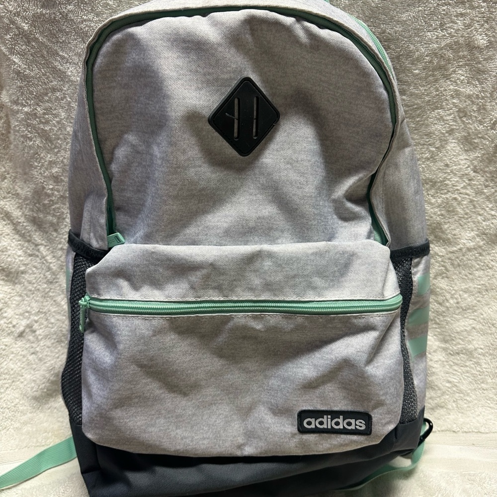 Adidas Backpack Light Grey Mint — Great Condition